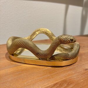 Bath & Body Works Gold Snake Mirror Vanity Tray